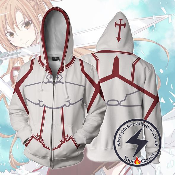 Sword Art Online Yuuki Asuna Zip Up Hoodie Jacket